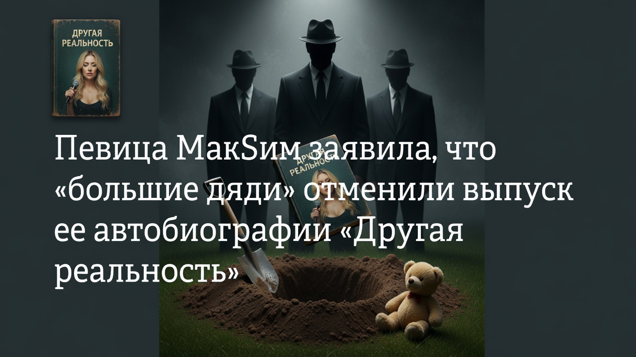 МакSим похоронила книгу. Кто-то испугался правды